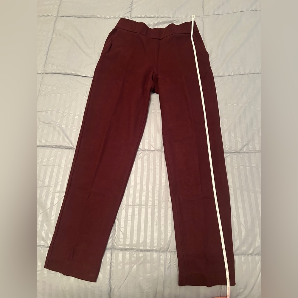 Massimo Dutti Red Comfort Pants